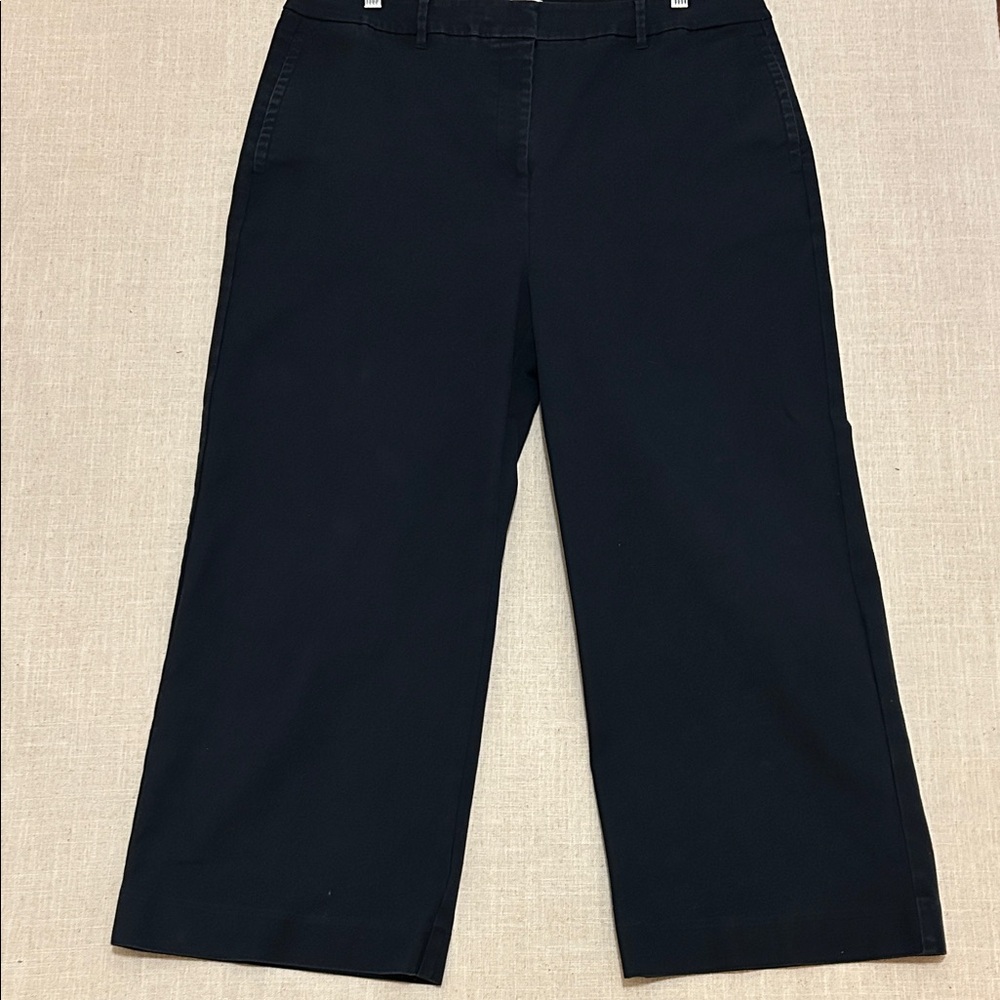 Boden Pants Women's 14R Navy Straight Leg Chinos Flat Front Work Office - Picture 11 of 13